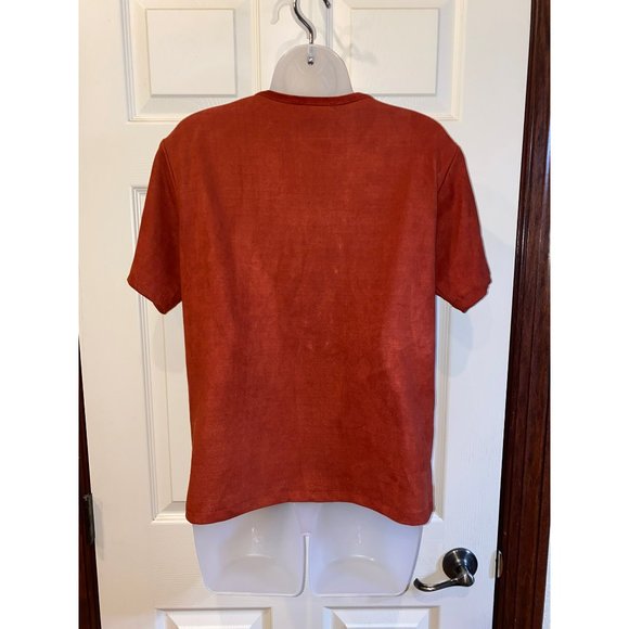 OLIVACEOUS Suede Lace Up Shirt Size Medium - Picture 4 of 6